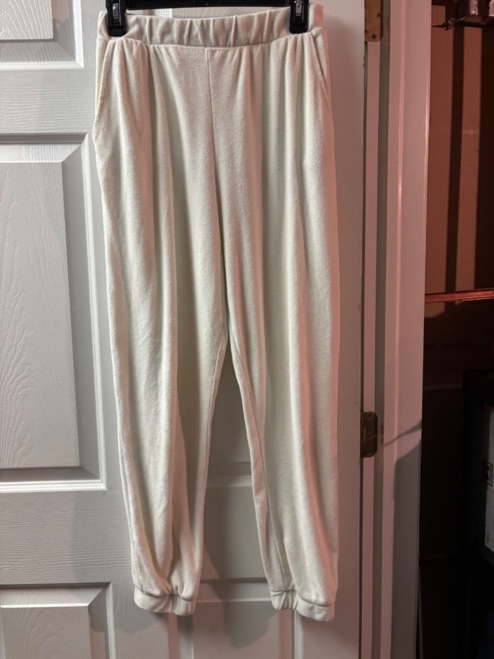 Zara White Joggers - Size M